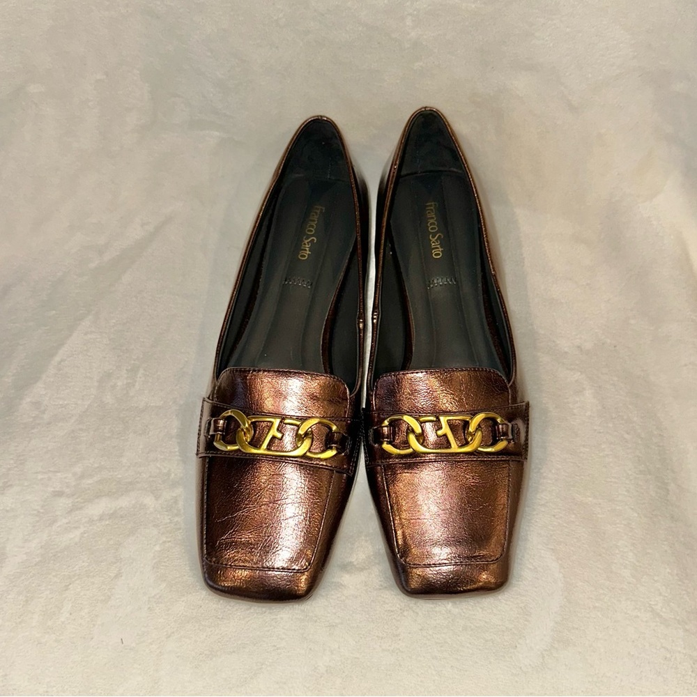 Franco Sarto Tiari Slip On loafer size 9 metallic - Picture 6 of 14